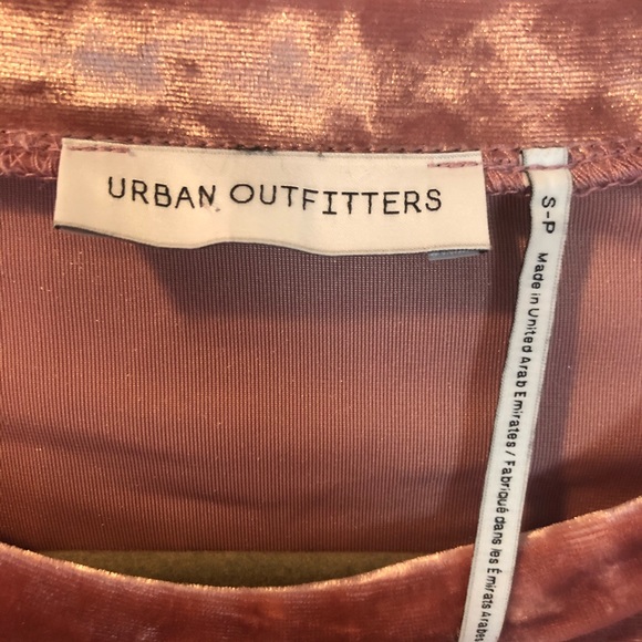 Urban Outfitters Crushed Velvet Crop Top - Picture 3 of 4